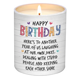 Unique Birthday Gifts for Women Friendship - Gifts for Best Friend Woman, Happy Birthday Candles for Bestie - BFF Gift for Women, Happy Birthday Gift for Friend Scented Candles