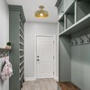 Modern Semi Flush Mount Ceiling Light Fixture, 12.6" Metal Shade