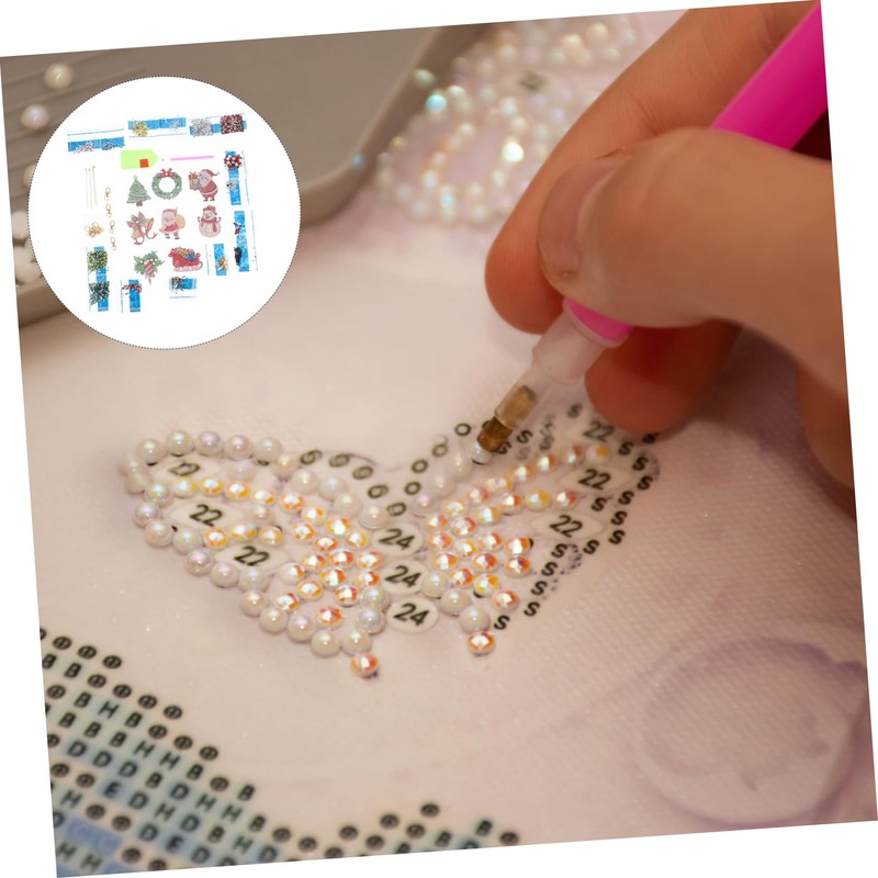 Operitacx 3 Sets Christmas Decor Key Chains Cartoon DIY Pendants
