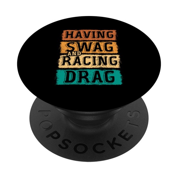 Having Swag And Racing Drag Motorboat Racing Speedboat PopSockets Swappable