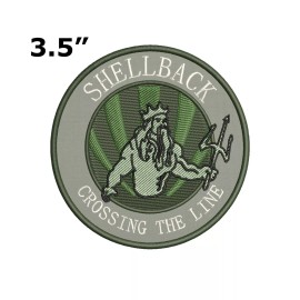 Athena Brands US NAVY Crossing of the Equator Shellback Military Patch GOLDEN SHELLBACK