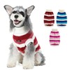 PINA Dog Sweater, Turtleneck Puppy Sweater with Two-Tone Stripes, Knitted Dog Sweaters Classic Warm Windproof, Pet Sweater Winter Clothes for Small Medium Large Dogs