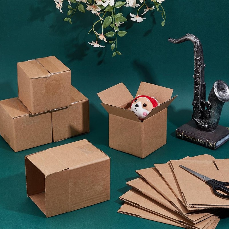 PH PandaHall Pack of 12 Kraft Paper Boxes, 10 x