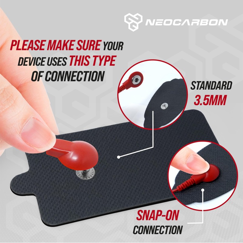 Reusable Electrode Pads for TENS EMS Unit, 20 Replacement Premium