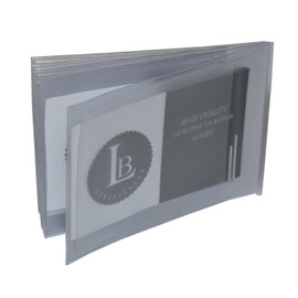 LB LEATHERBOSS Plastic Wallet Sideway Insert for Bifold Trifold Wallets - 6 Pages (1 pc.)