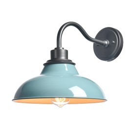 HYDELITE Blue Sconces Wall Lighting Modern Wall Sconce Light for Bedroom Living Room Kitchen Hallway Indoor Gooseneck Nautical Sea Green