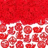 HOWAF 140pcs Chinese New Year Decorations centerpieces,Felt Fu Character for