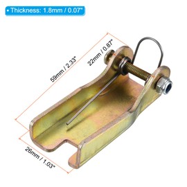 PATIKIL 2.3 Inch Hook Safety Latch Kit, Metal Towing Receiver Hitch Replacement for Clevis Hook Trailer, Zinc Plating
