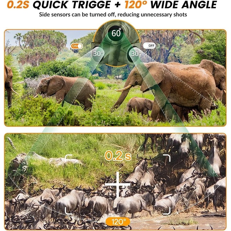 VanBangTec Wildlife Camera, 50MP 4K Trail Camera with Night Vision