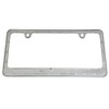 Corvette 2005-13 License Plate Frame/Bezel - C6 Logo Chrome
