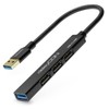 deleyCON USB A HUB 4 Port Splitter - (1x USB