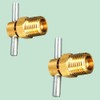1/4'' NPT Messing Wasserablassventil für Luftkompressor Tank Ersatzteil, 5 Stück