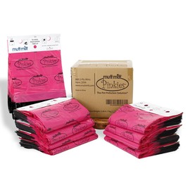 Mutt Mitt® Pinkies 2-Ply Dog Waste Bags with Thick 2 Mil Mitten - No more "yuck" or "warm handshake" - 800 Pink & Black Dog Waste Bags on 8 Station Headers