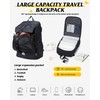 Large Black Helmet Backpack for Motorcycle Riders, Waterproof Large Capacity