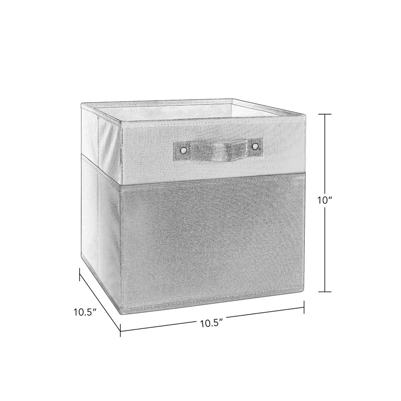 RiverRidge Kids 2pc 10.5in Two-Tone Folding Storage Bin Set -