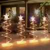 4 Packs Outdoor Spiral Lighted Christmas Trees, Warm White Spiral