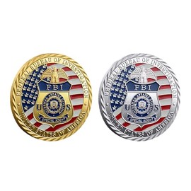FBI Challenge Coin St Michael Military Coin Pack of 2