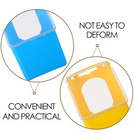 Angoily 6 Pcs Plastic Feeder Pigeon Hanging Box Feeding Bowl Bird Water Cup an Fittings Bird Cups Holder Pigeon Cage Windowsill Feeder