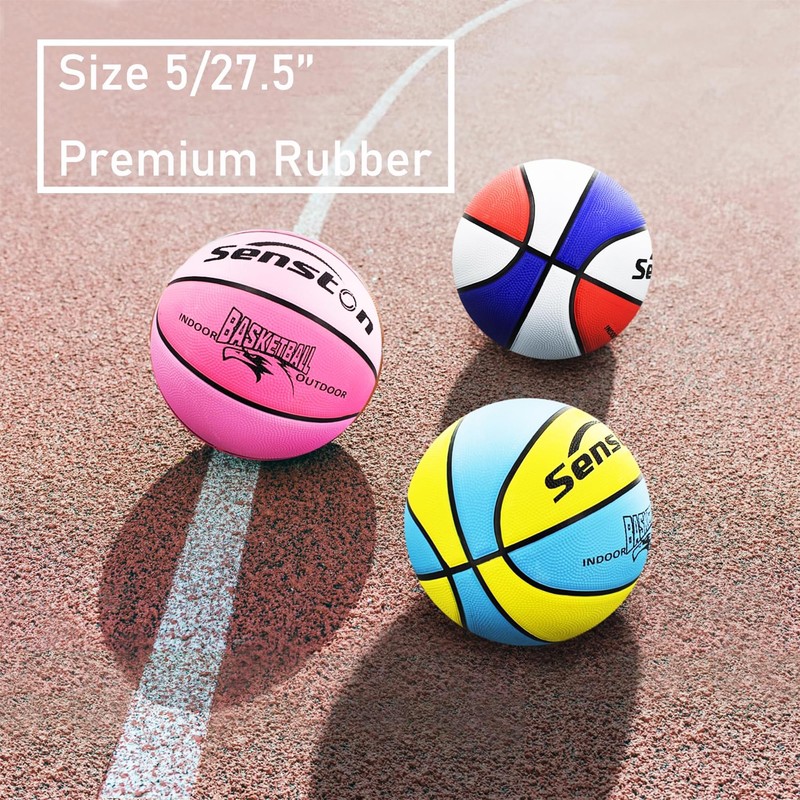 Senston Basketball Size 3 Game Basket Ball for Indoor Outdoor