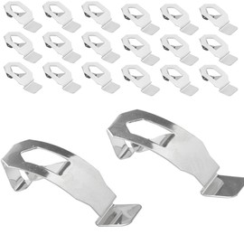 Pack of 18 Picture Frame Clips Frameless Picture Frame Hanger Picture Hooks Picture Frame Clips Mounting Material Picture Hooks Swivel Clip for Home Office Photo Picture Painting Hanging, Picture