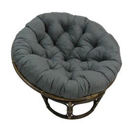 International Caravan Furniture Piece Rattan 42-Inch Papasan Chair with Micro Suede Cushion