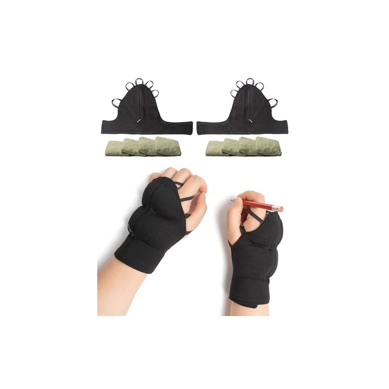 Weighted Gloves for Trembling Adjustable Hand Stability Wrist Weights Glove