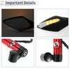 RATCHROLL 1 Set Universal Motorcycle Rear View Mirrors Adjustable Bar