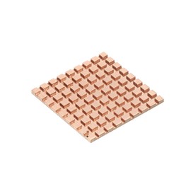 sourcing map Pure Copper Heatsink Kit 40 x 40 x 2 mm for IC Chip MOS Memory Heat Dissipation with Thermal Pads