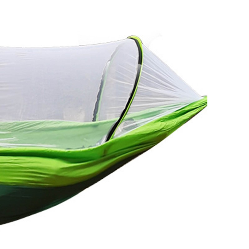 Camping Hammock with Net 210T Nylon Taffeta Automatic Quick Opening