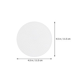 Exceart 20pcs Plastic Canvas DIY Canvas Shape for Cross Stitch Embroidery Needlepoint Craft Needlepoint Mesh Art Project Round 11.5cm