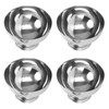 4Pcs Stainless Steel Dessert Bowl Multi Functional Drop Resistant Rustproof
