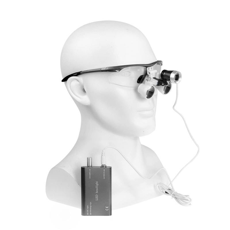Bestlife 3.5x420mm DentaL Medical Binocular Loupes with Head light Lamp