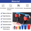 Tnisesm 100Pcs Silicone Rubber Tapered Plug Assortment Kits 1/16" to