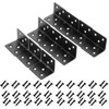 Mgoodoo Set of 10 L Shape Brackets Corner Brace Hardware