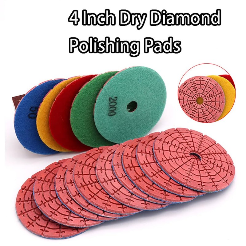 5Pcs Polishing Pads Kit for Granite Stone Concrete Marble Grinding