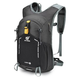 SKYSPER Small Hiking Backpack - 15L Travel Daypack Lightweight Bag Water Resistant Hiking Backpacks for Women Men, Grey, Large, Travel