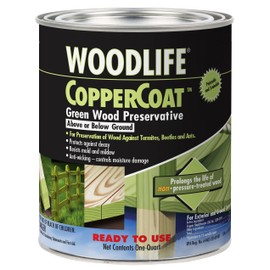 Rust-Oleum 1904A Wolman (Woodlife) CopperCoat Green Wood Preservative-Below Ground, Quart