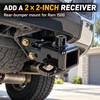 Ram 1500 2 Inch Rear Bumper Trailer Hitch Receiver, Heavy