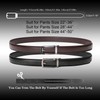 WERFORU Pack of 2 Men's Leather Belt with Slide Automatic