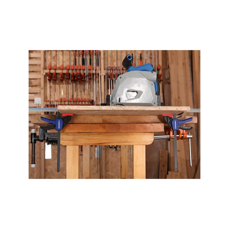 WORKPRO 9" Track Saw Clamps, Quick Release Track Saw Guide
