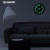 Sharp Sharp Glow in The Dark Atomic Analog Wall Clock