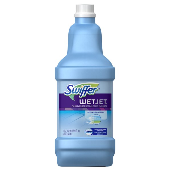 Swiffer WetJet Multi-purpose Floor Cleaner Solution Refill Open Window Fresh Scent 1.25L