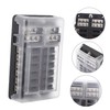 Mobestech 1set Way Fuse Block with Indicator Light Circuit Fuse