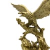 DESHINTKE Large Golden Eagle Resin Ornaments, Soaring Eagle Modern Home