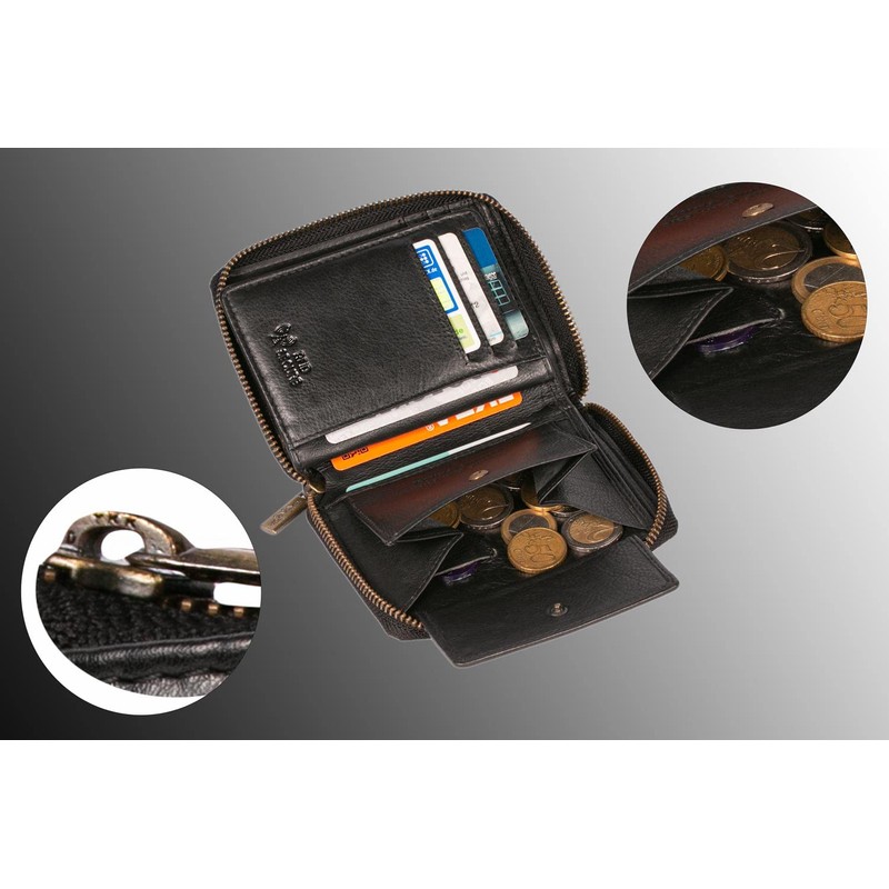 MATADOR Wallet 6408, Black/Black, Classic