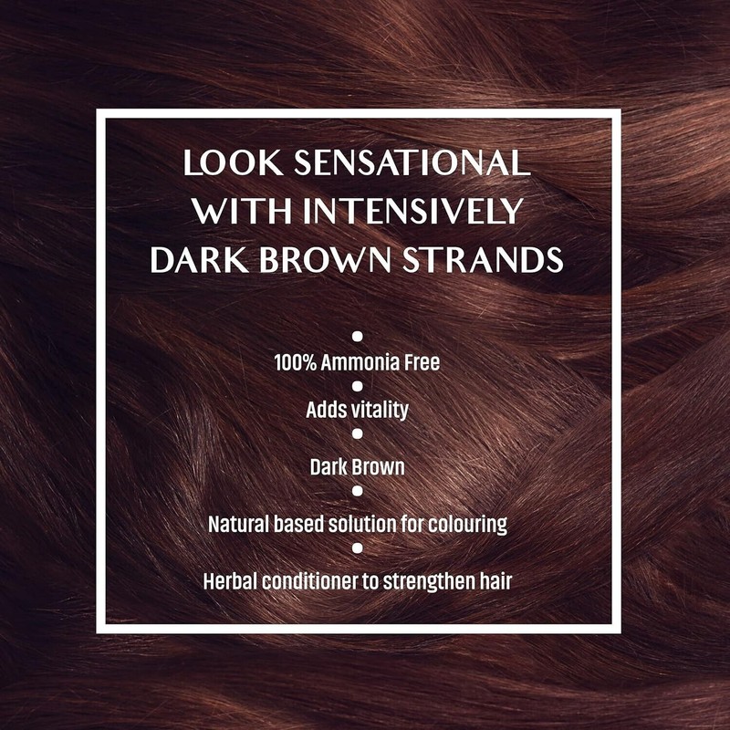 Dabur Henna Hair Color - Dark Brown, Dye , Ammonia