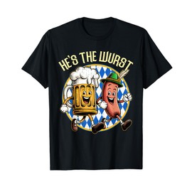 Oktoberfest He’s The Wurst Sausage Beer Costume Men German T-Shirt