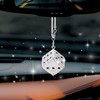 MOTOFITOOL Creative Hanging Dice with Dots Car Rearview Mirror Charm,