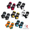 Footstar Men's and Women's Trainer Socks (10 Pairs) with Contrasting