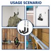 keyxer Pack of 2 Heavy Duty Wall Hooks, Heavy Duty